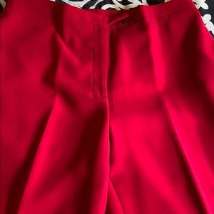 Red dress pants